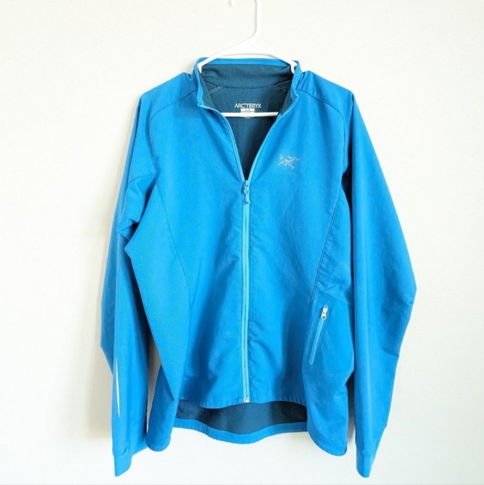 ARC'TERYX Darter Women's Full Zip UV Protection Blue Jacket LARGE